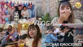 FIESTA DE REVELACIÓN + PIJAMADA 🥺🍹 -VLOG