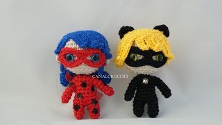 Ladybug y Cat Noir amigurumi tutorial