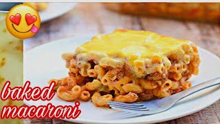 baked macaroni and cheese recipe|no bake | budget friendly