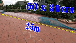 Video số 157 | Hàng Thửa - Lồng bát quái 60 x 80cm dài 25m đánh Sông ,Hồ || long bat quai a trung