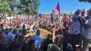 Ceremonia e varrimit të Faton Hajrizit (Varrezat e fshatit Klinë e Ulët, Skenderaj)