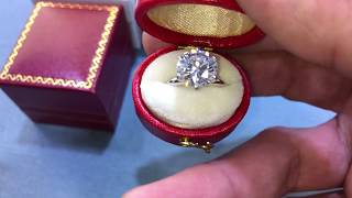 Over 3.15ct Engagement Ring by Ritz Jewelers in Los Angeles #ritzjewelers