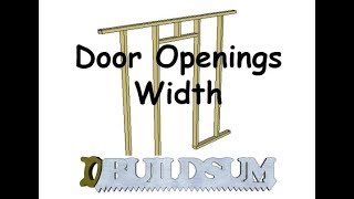 Door Openings - Width