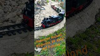 Rasender Roland Rügenlok 99 4652 mit Fotozug Press Gartenbahn LGB