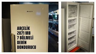 Arçelik 2071 MB 7 bölmeli derin dondurucu tanıtımı