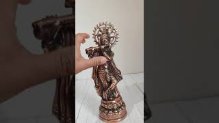 Sri Krishna with Basuri, metal idol