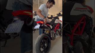 Termignoni full system Desert X vs SC Project Slip on Hypermotard 950SP