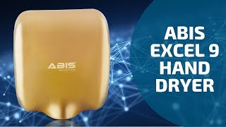 ABIS Excel 9 Hand Dryer (Gold) - Robust and Durable Hand Dryers