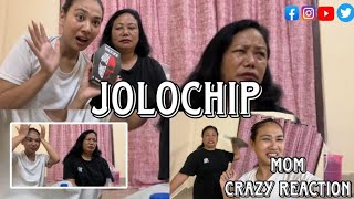 Jolochip challenge crazy reaction with mom || got beaten by mom🥲|| @ModeBomnyo