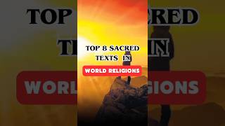 Top 8 Sacred Books In World Religion #religion #islamic #hinduism #christianity