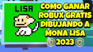 COMO DIBUJAR a MONA LISA y GANAR ROBUX GRATIS 2023🎨💰STARVING ARTIST ROBLOX