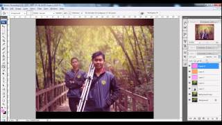 membuat efek cahaya vintage pada fotografi - Tutorial Photoshop