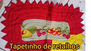 tapetinho de retalho 💯%aproveitamento