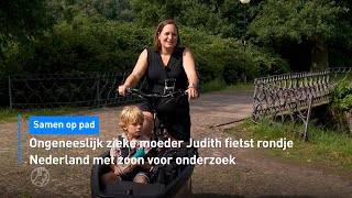 🚲 Ongeneeslijk zieke moeder Judith fietst rondje Nederland voor onderzoek | Hart van Nederland