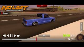 No limit drag racing 2.0 v1.8.7  Procharged 1986 Chevy s10 on 33 tyre @5.616 et