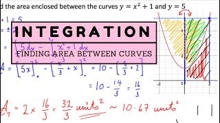 INTEGRATION: Finding Area Between Curves