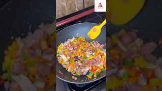 SIMPLE EGG FRIED RICE AT HOME | EGG FRIED RICE CHINESE STYLE | EGG FRIED RICE #shorts