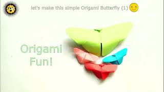 #Art'n'Arts #paper craft| | #Origami | #Simple | #Butterfly (1) |