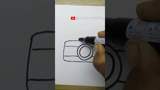 how to draw a camera easy