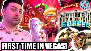 First Time in VEGAS Day 2: Strip Exploration, Bellagio Buffet Tour, Ole Red, Fremont Street Fun!