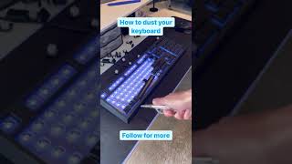 SATISFYING KEYBOARD DUSTING!! 😌🤯🔥 #shorts