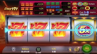 🔴CRAZY 777 JILI SLOT GAME  crazy 777 best winning time video watch now 💲💲💲