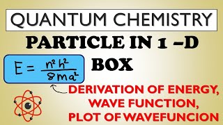 PARTICLE IN ONE DIMENSIONAL BOX WITH DERIVATION OF ENERGY AND WAVEFUNCTION | QUANTUM CHEMISTRY