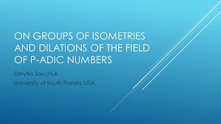 Dmytro Savchuk. On groups of isometries and dilations of the field of p-adic numbers