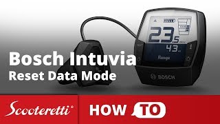 Bosch Intuvia Reset Data Mode - How To Series