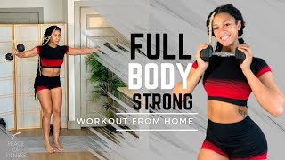 20 MINUTE FULLL BODY STRONG WORKOUT || Apartment Friendly (Total Body Fat Burn)