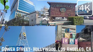 [4K] Gower Street-  Hollywood, Los Angeles, CA