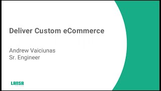 Deliver Custom eCommerce