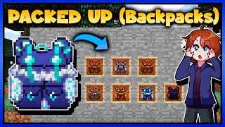 7 TIERS DE MOCHILAS  (Packed Up Backpacks) | MINECRAFT MOD 1.12.2 -1.19.2