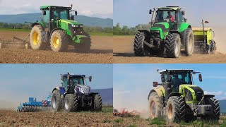 John deere, claas, deutz fahr, in spring field 2023