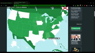 The U S   50 States   Map Quiz Game 0:56