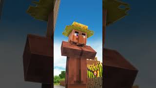 Saçma Sapan Spawn Olan Köylü Evi - Minecraft #shorts