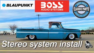 Stereo system install 1966 Chevy C10