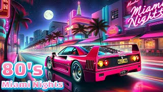 Neon Dreams of 80's Miami | Synthwave Night Drive