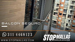 Instalación malla para balcon