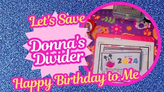 Let's Save with Donna's Divider @DonnaPoweredbyCreativity #budgeting #savings #money #cashbudget