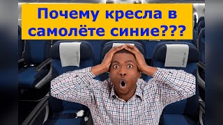 Почему кресла в самолётах почти всегда синего цвета?