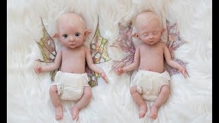 Миниатюрные силиконовые реборн Fairy Elf Babies