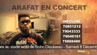 DJ ARAFAT EN CONCERT AU BURKINA DU 05 AU 10 DECEMBRE 2012