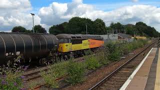 56302, leaving Wakefield kirkgate on tanker duties. 17/7/24.