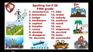 Spelling list 26. Lunes 07/06/2021(1)