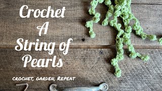 Crochet Succulent String Of Pearls 🌱 Crochet, Garden, Repeat