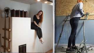 Painting fireplaces turns into living room-makeover | Countryside  vlog