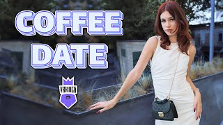 Coffee Date • POV 180 Degrees with ASMR and Mukbang • 4K • 5K • 6K VR Video