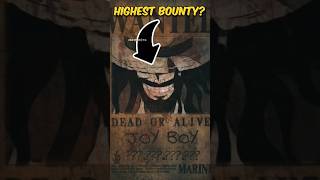 Highest Bounty in One Piece! 😮 | One Piece #yoursensei #onepiece #shorts