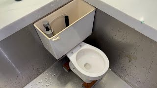 Miniature Kilgore Apex Toilet Flushes And Tests With BMG Miniature Toilet Tank!